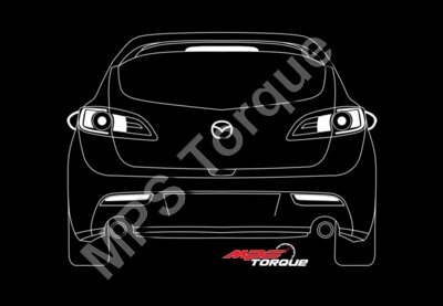Mazda 3 MPS Gen 2 rear transparent