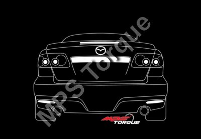 Mazda 6 MPS rear transparent